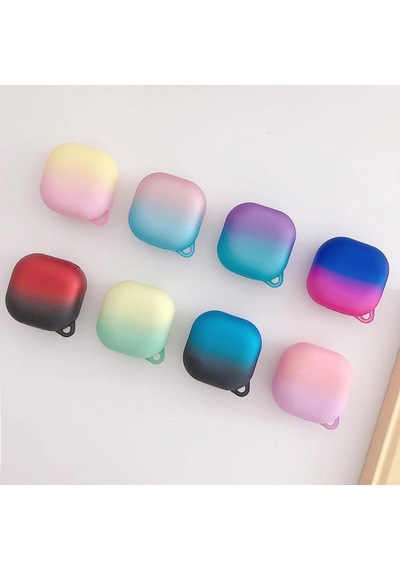 Caseonn Samsung Uyumlu Galaxy Buds Fe - Buds Core Kılıf Duo Aurora Koruma Pembe Sarı