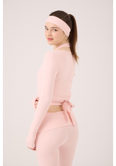 Holly Lolly Bağlamalı Crop Kesim Ellen Bolero Pembe
