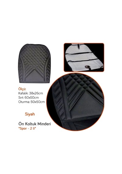 Carub Carmild Spor Ön Koltuk Minderi 2li Set Bej Renk