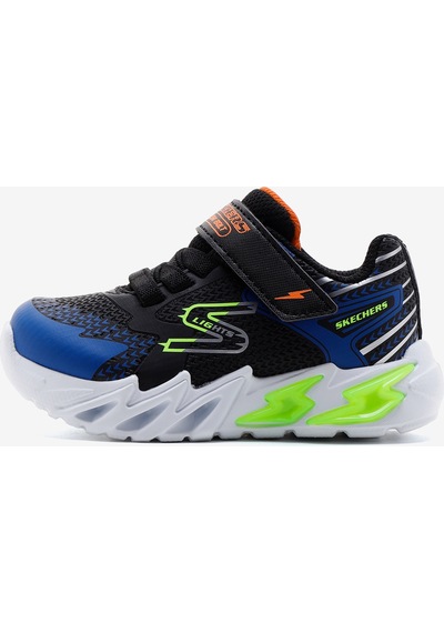 Skechers Flex - Glow Bolt Küçük Erkek Çocuk Siyah Işıklı Spor Ayakkabı 400138n Bkbl Siyah