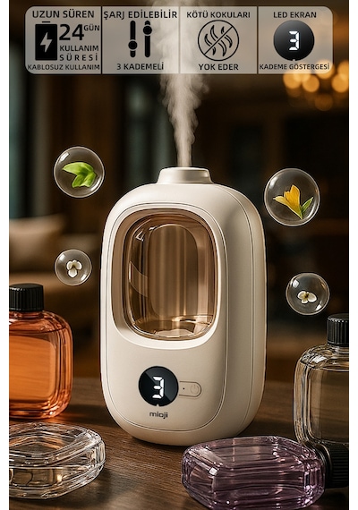 Mioji Mio Smell 2x 3 Kademeli Şarjlı Yeni Nesil Otomatik Oda Kokusu Makinesi - Gardenia Kokusu