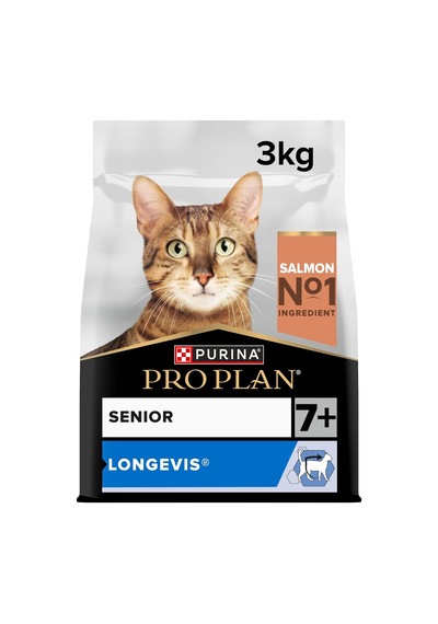 Original Senior Somonlu Kuru Kedi Maması 3 Kg Kıdemli Kedi Maması Somon Lezzeti - Hayati İşlev Desteği İçin Longevis Formülü - Sağlık Kedi - Lezzetli Yemekler