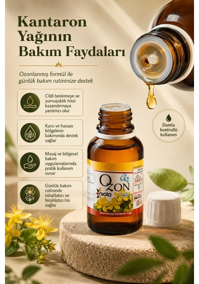 Ozonlanmış Kantaron Yağı 50 Ml Harici Kullanım İçin Aromatik Bakım Yağı - 890513465