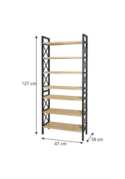 Tr 8 Katlı Çok Amaçlı Ayakkabılık Raf 47x18x127 Cm Mdf & Plastik Gövde Qr Kodlu Kolay Kurulum Mod Diğer Tr 8 Katlı Çok Amaçlı Ayakkabılık Raf 47x18x127 Cm Mdf & Plastik Gövde Qr Kodlu Kolay Kurulum Mod Diğer