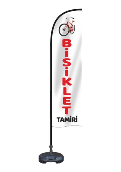 Bisiklet Tamiri Yelken Bayrak Tek Ebat