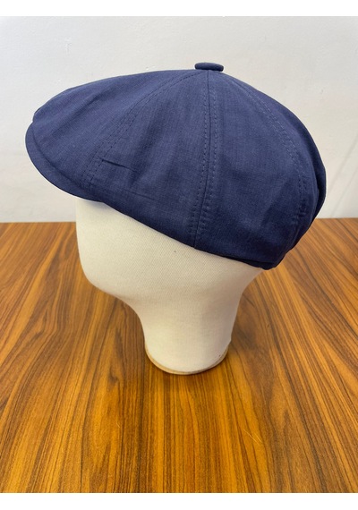 Hamze Peaky Blinders Tommy Shelby Model Keten Kasket Şapka Lacivert