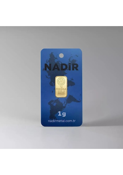 1 Gram Külçe Altın 24 Ayar Has Altın Sertifikalı Seri Numaralı
