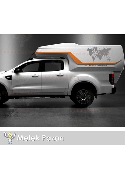 Dünya Pusula Off Road Karavan Sticker