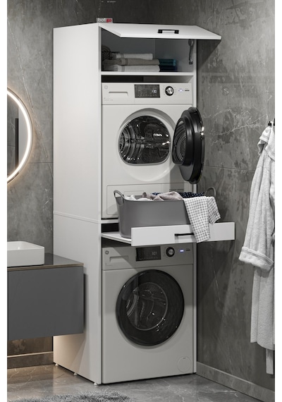 Bofigo Çamaşır Makinesi Dolabı Kurutma Makinesi Dolabı Banyo Dolabı Irmak Beyaz Bofigo Çamaşır Makinesi Dolabı Kurutma Makinesi Dolabı Banyo Dolabı Irmak Beyaz