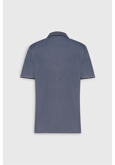 AC&Co / Altınyıldız Classics 4A4820200047LAC3XL Düğmeli Polo Yaka Cepsiz Slim Fit Erkek Tişört Lacivert