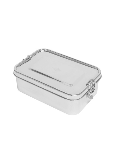 Kuchenprofi Alüminyum Lunchbox 18x12x5,5 Cm Silikon Kapaklı Saklama Kabı Saklama Kapları Gri