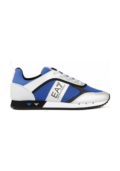 EA7 Emporio Armani File Detaylı Logolu Sneaker Mavi/beyaz Mavi - Beyaz