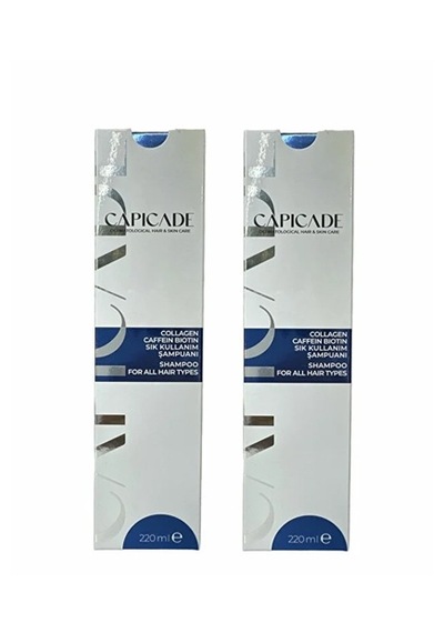 Capicade Collagen Caffein Biotin Şampuan 220 Ml 2 Adet Tüm Saç Tipleri
