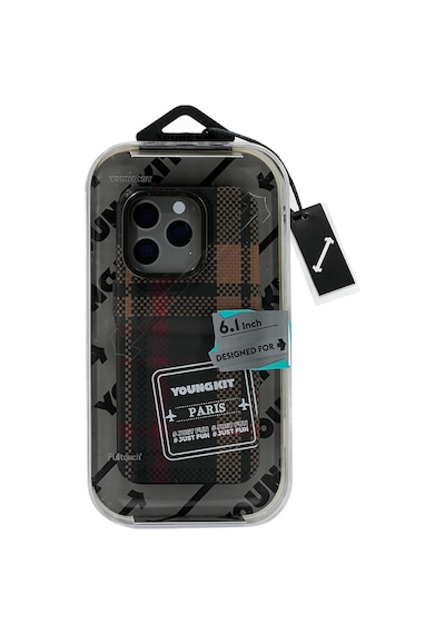 Youngkit Apple Uyumlu iPhone 14 Pro Max Gezhi Arka Koruma Kılıf - Kırmızı Kırmızı