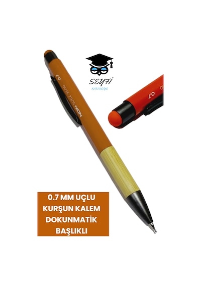 0.7 Mm Versatil Uçlu Kurşun Kalem Dokunmatik Başlıklı Tablet Ve Telefonlar İçin Uygun Noki Suez Turuncu