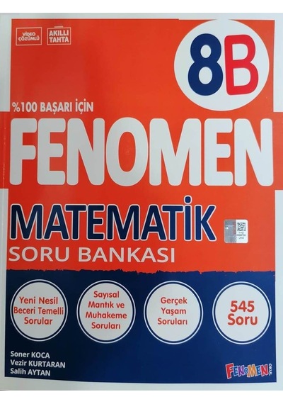 Fenomen 8.sınıf Lgs Yeni Baskı Matematik - B Soru Bankası