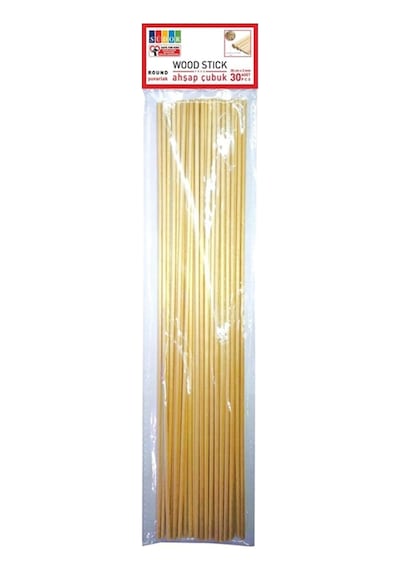 Bs134 Ahşap Çubuk 30 Cm X 3 Mm 30'lu
