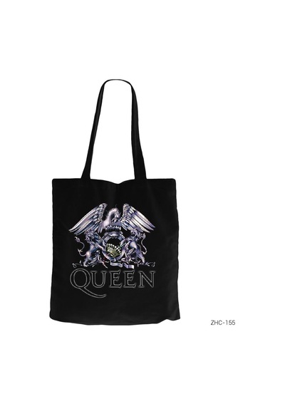 Queen Crow Siyah Kanvas Bez Çanta