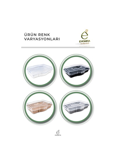 Borcam Saklama Kabı Pasta Börek Taşıma Kabı Kapaklı Kek Taşıma Kutusu Çok Amaçlı Set