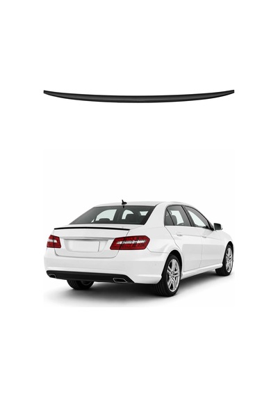 Mercedes E W212 2009-2016 Arası Uyumlu Araca Özel Bagaj Spoileri Piano Siyah 1 Parça