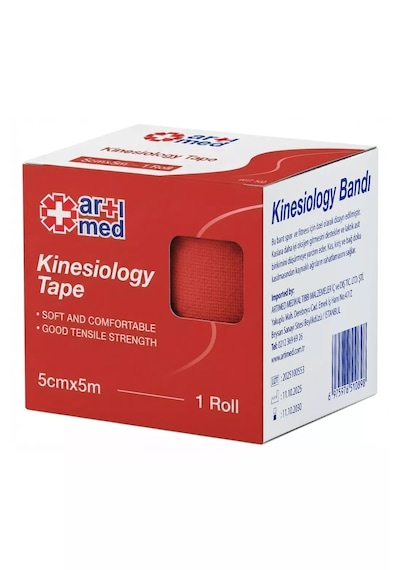 Artımed Kinesiology Tape 5 CM x 5 M Kırmızı