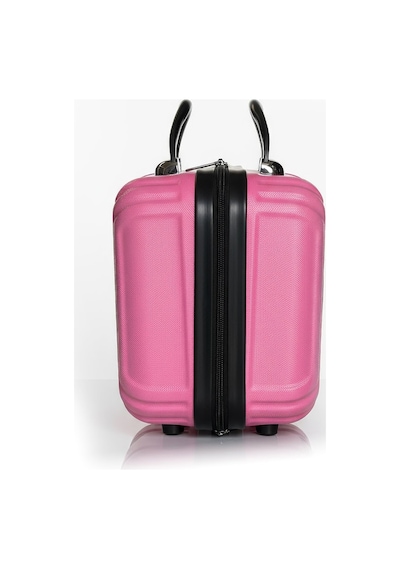 Polo&sky Altuğ Model Pembe Renk Abs Makyaj Çantası El Valizi