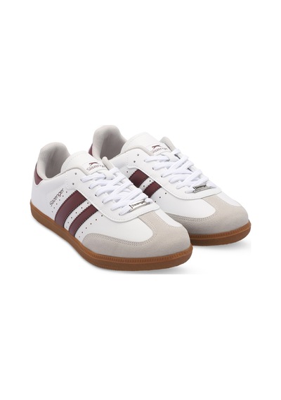 Slazenger PING Erkek  Beyaz / Bordo Günlük Spor Ayakkabısı