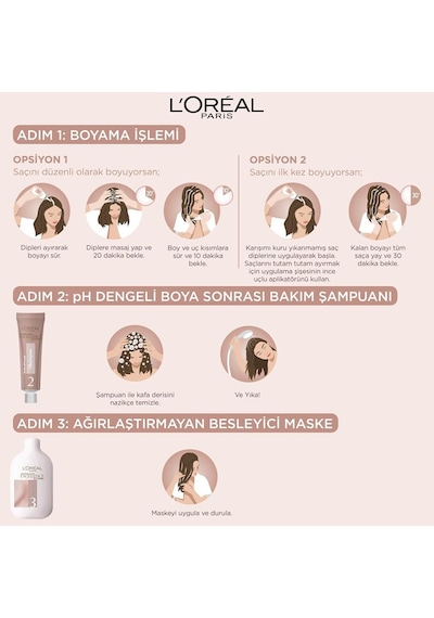 Loreal Excellence Creme Saç Boyası Nude Renkler 7U Nude Kumral