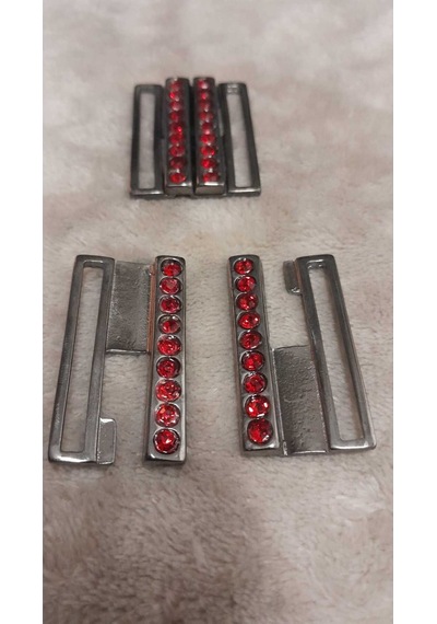 Sıyah Nıkel Kaplama Taşlı Toka İç Kemer Genişlik 3,5 Cm Dış Ölçü /4x3 Cm 1 Adet
