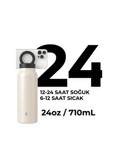 Bl10 Magpro Manyetik Telefon Tutuculu Çelik Termos, 710 Ml 24 Oz Vakumlu Çift Katman Matara, Magsafe Uyumlu 360 Dönebilen Pipetli Kapak, 24 Saat Soğuk / 12 Saat Sıcak Tutucu Beyaz Bl10 Magpro Manyetik Telefon Tutuculu Çelik Termos, 710 Ml 24 Oz Vakumlu Çift Katman Matara, Magsafe Uyumlu 360 Dönebilen Pipetli Kapak, 24 Saat Soğuk / 12 Saat Sıcak Tutucu Beyaz