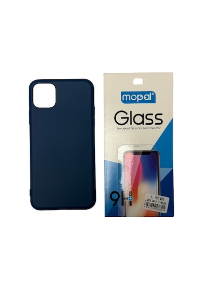 Apple Uyumlu iPhone 11 Pro Max Lacivert Silikon Kılıf Kırılmaz Lacivert