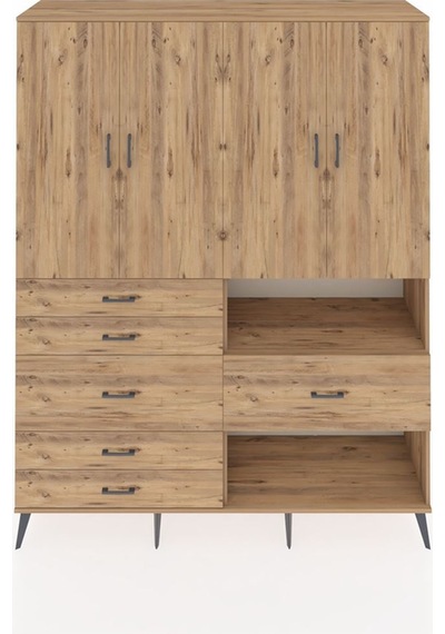 Hyperion Gardrop 7 Raflı 6 Çekmeceli 4 Kapaklı 176x44x221 Çam-çam Çam Hyperion Gardrop 7 Raflı 6 Çekmeceli 4 Kapaklı 176x44x221 Çam-çam Çam