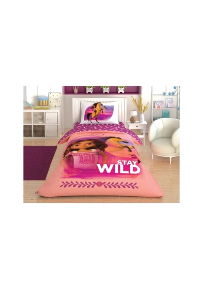 Taç Lisanslı Spirit Stay Wild Tek Kişilik Nevresim Takımı