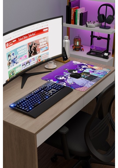 Omori Kaymaz Dikişli Kauçuk Oyuncu Mousepad V3 - 48x40 Xl Gaming Mouse Pad Fare Altlığı
