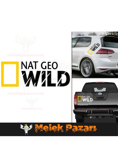 2 Adet Nat Geo Wıld Oto Sticker, Araba Stickerı