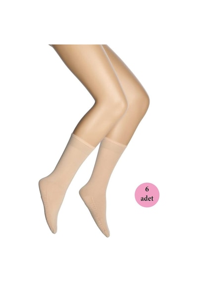 Dore 6 Adet Masaj Kadın Çorap Sahra 51-36-40 (553655918) Açık Taba