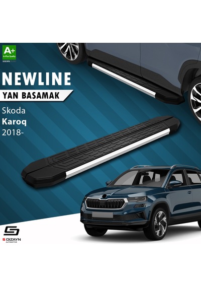 S-dizayn Skoda Karoq Newline Krom Yan Basamak 173 Cm 2018 Üzeri A+ Kalite