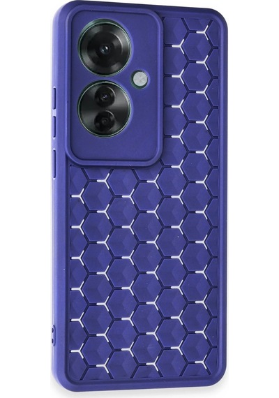 Cosmotex Newface Oppo Reno 11f Kılıf Petek Silikon Kapak - Lacivert