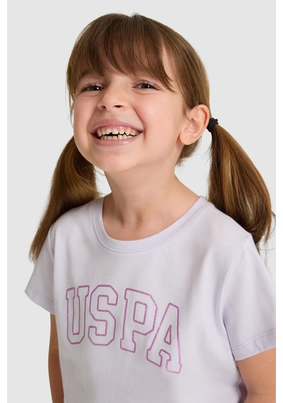 U.s. Polo Assn. Kız Çocuk Lila Tişört Basic 50325631-vr034