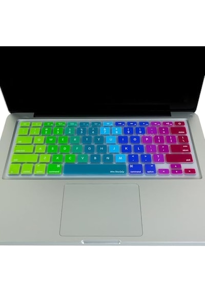 İngilizce Q Klavye Koruyucu Silikon Apple Macbook Air 13 & Pro 13/15 İle Uyumlu Us Amerikan Düz Enter A1278 A1502 A1425 A1369 A1466 A1286 A1398 Pembe Yeşil 12336001