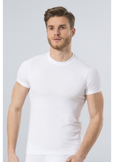 Türen Erkek Likralı T-shirt 164/beyaz 001