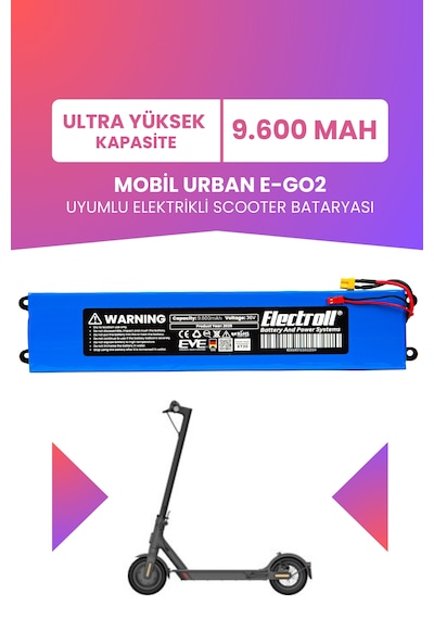 Mobil Urban E-go2 Batarya 36v 9.600mah