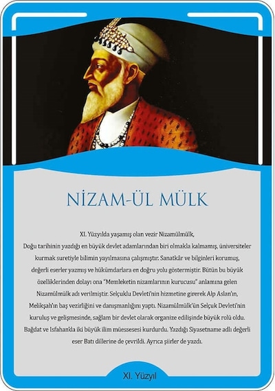 Türk Büyükleri - Nizam-Ül Mülk Afişi