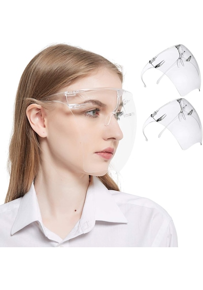 Polikarbon Maske Siperlik Tam Yüz Koruyucu Polikarbon Siperlik Face Shield With Glasses