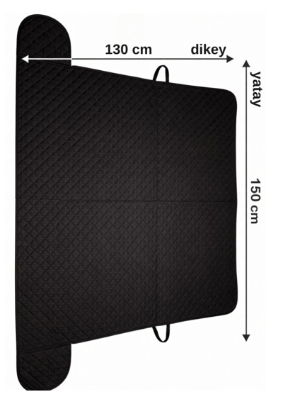 Beylini Oto Cam Buzlanma Önleyici Branda Araç Cam Buz Koruyucu Kışlık Koruyucu Kar Buz Önleyici Ön Cam Tente 130 X 150 Cm