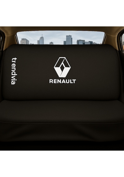 Renault Uyumlu Ön Arka Koltuk Kılıfı Penye Servis Tipi Oto Koltuk Koruma Seti Siyah