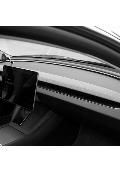 Tesla Model Y Juniper İçin Uyumlu Göğüs Havalandırma Alanı Kaplama 2 Parça Parlak Karbon