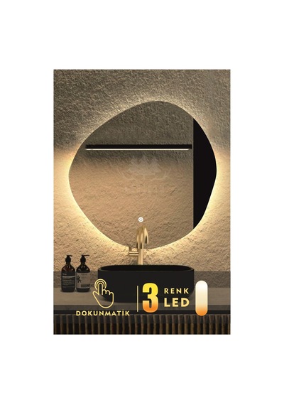 Led Işıklı Asimetrik Banyo Ve Konsol Aynası Gün Işığı