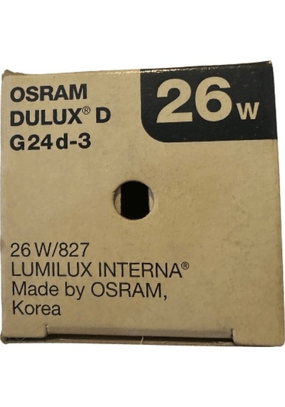 Osram Dulux D 26w 827 2700k Sarı Işık 2pinli G24d-3 Duylu 2 Adet