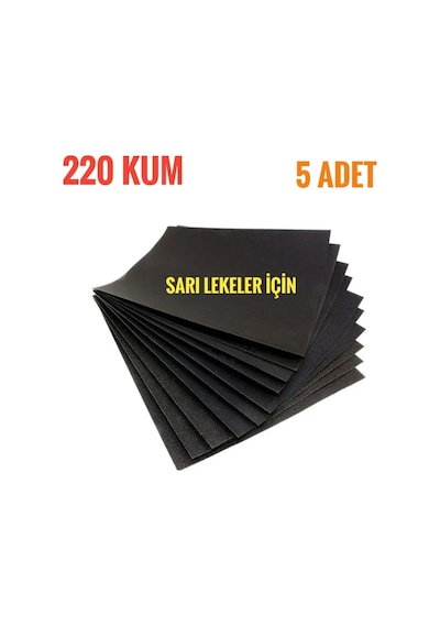 Kağıt Su Zımparası 220 Kum 5 Adet